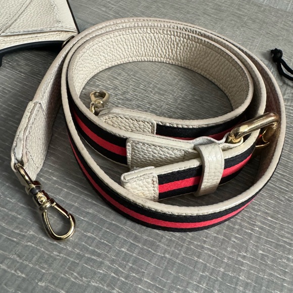 Bandolier Cream and Black Phone Case with Strap - Picture 9 of 11